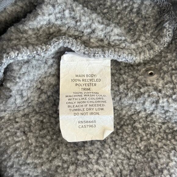 Barely Worn Zella Heather Gray Fleece Quarter Zip Long Sleeve Sweater - Medium - Picture 4 of 4